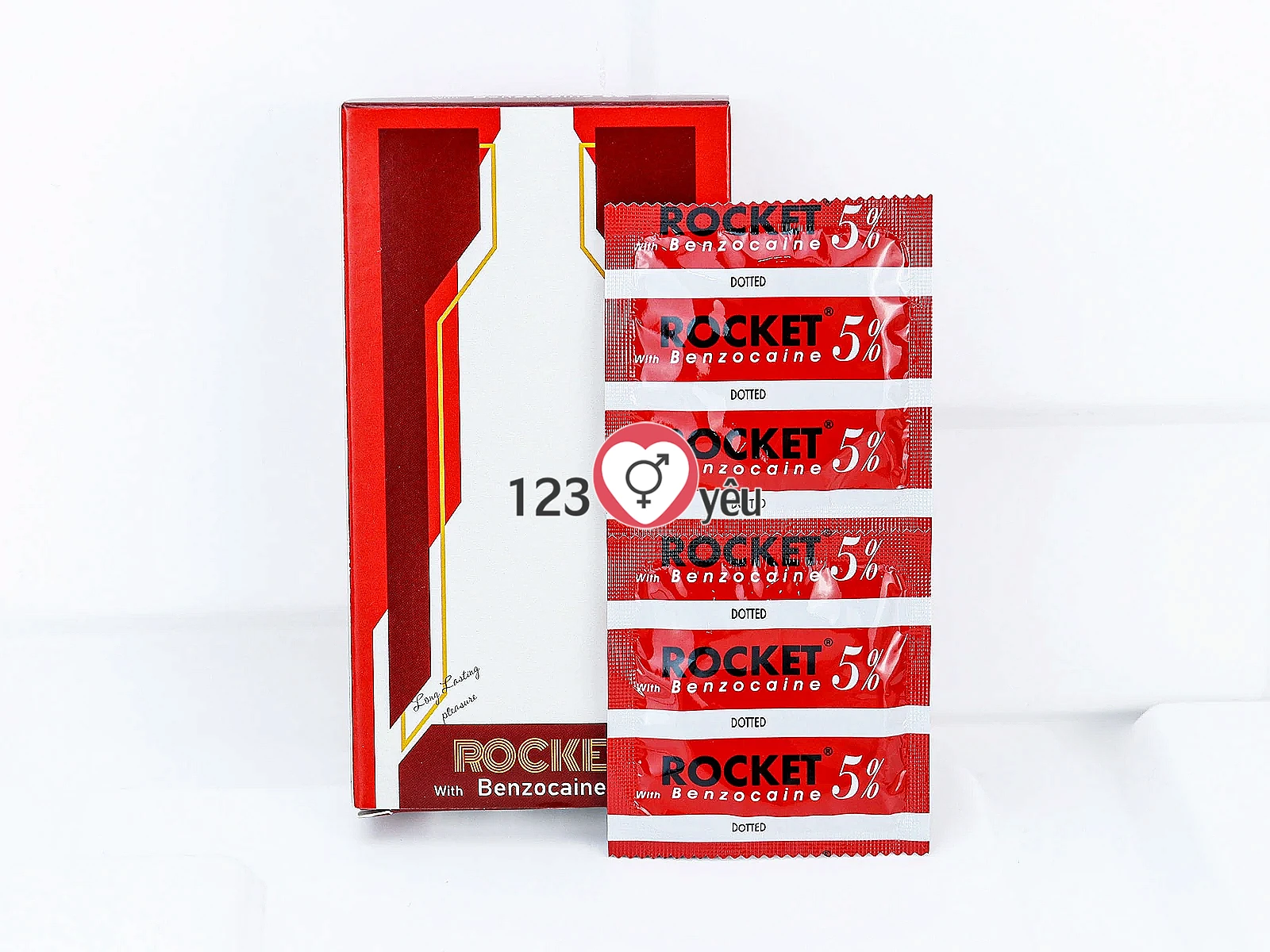 Bao cao su Rocket with Benzocaine 5% gai nổi