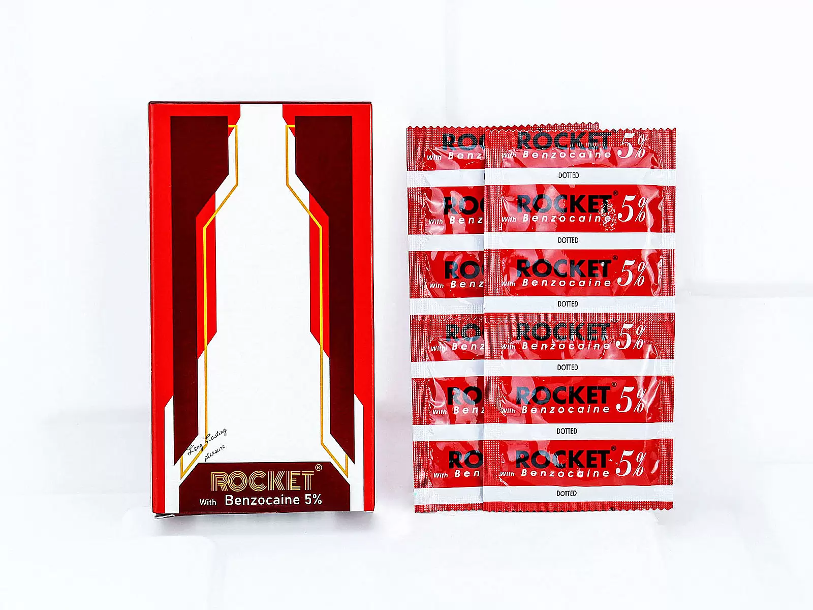 Bao cao su Rocket with Benzocaine 5% gai nổi