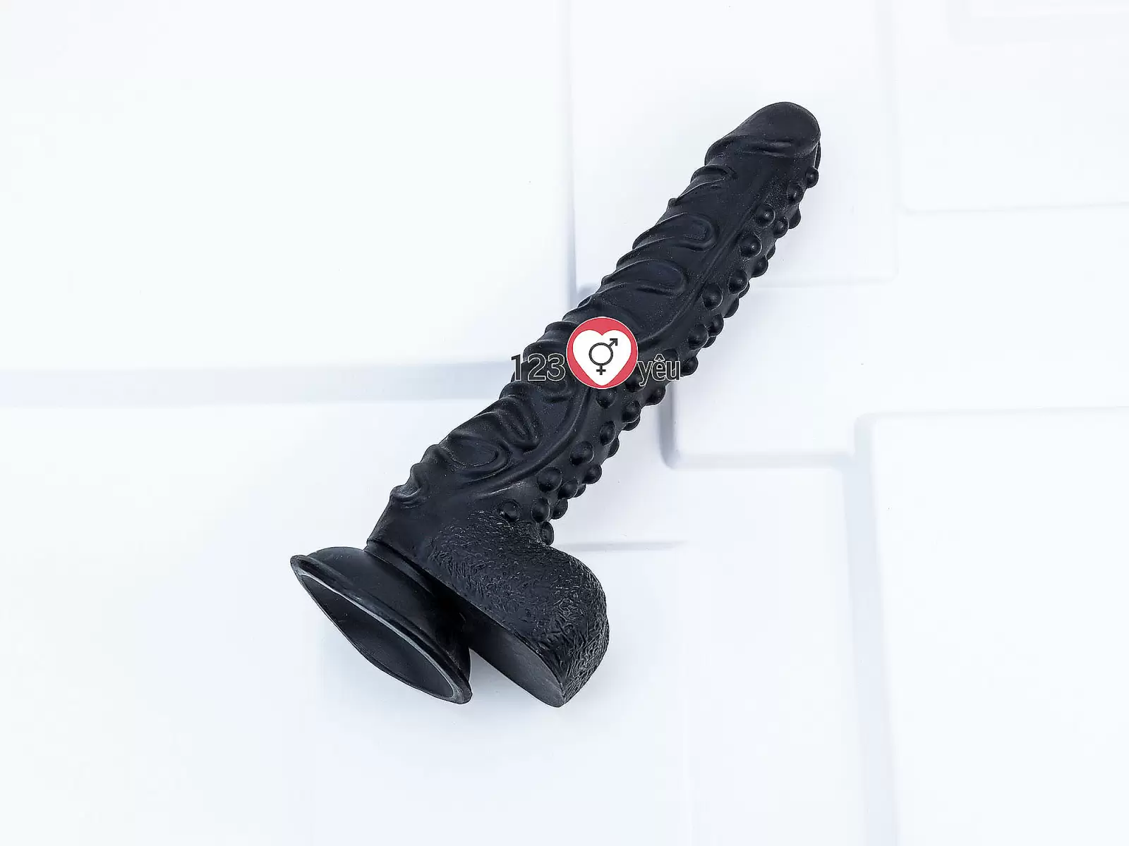 Dương vật giả có đế siêu khủng 10 inch màu Đen