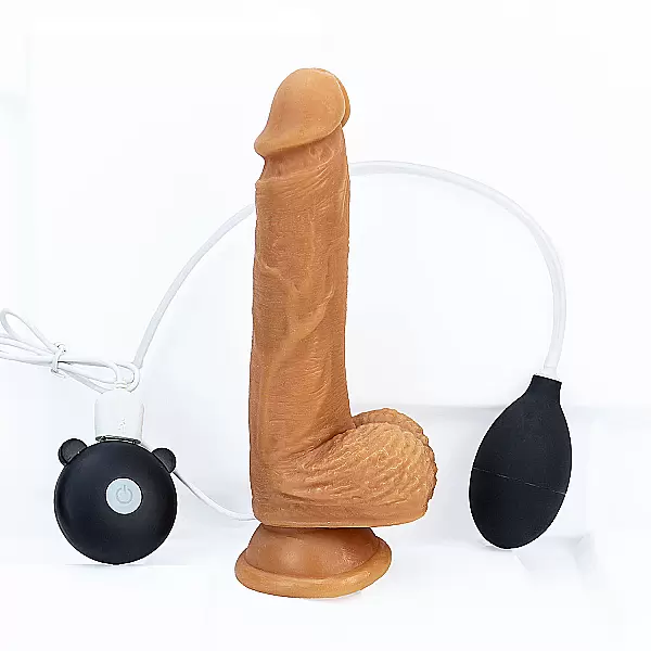 Dương vật giả có đế silicon Dildo rung xuất tinh