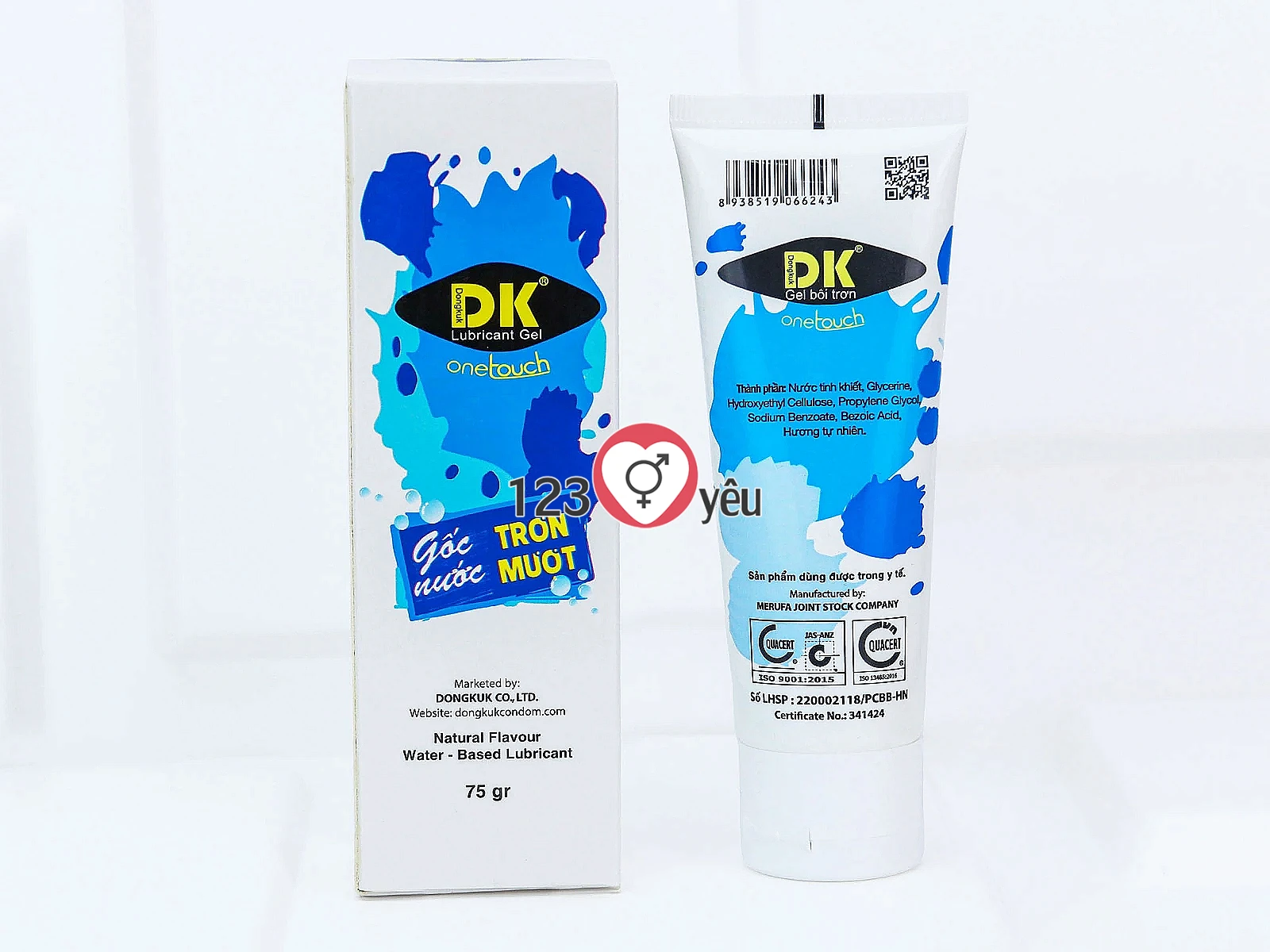 Gel bôi trơn gốc nước DK Onetouch trơn mượt tăng khoái cảm, an toàn dịu nhẹ