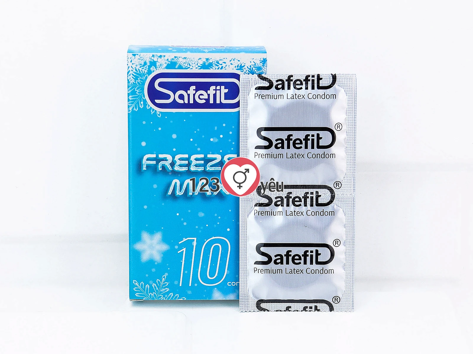 Bao cao su Safefit Freezer Max hương bạc hà mát lạnh tạo cảm giác sảng khoái và khác biệt