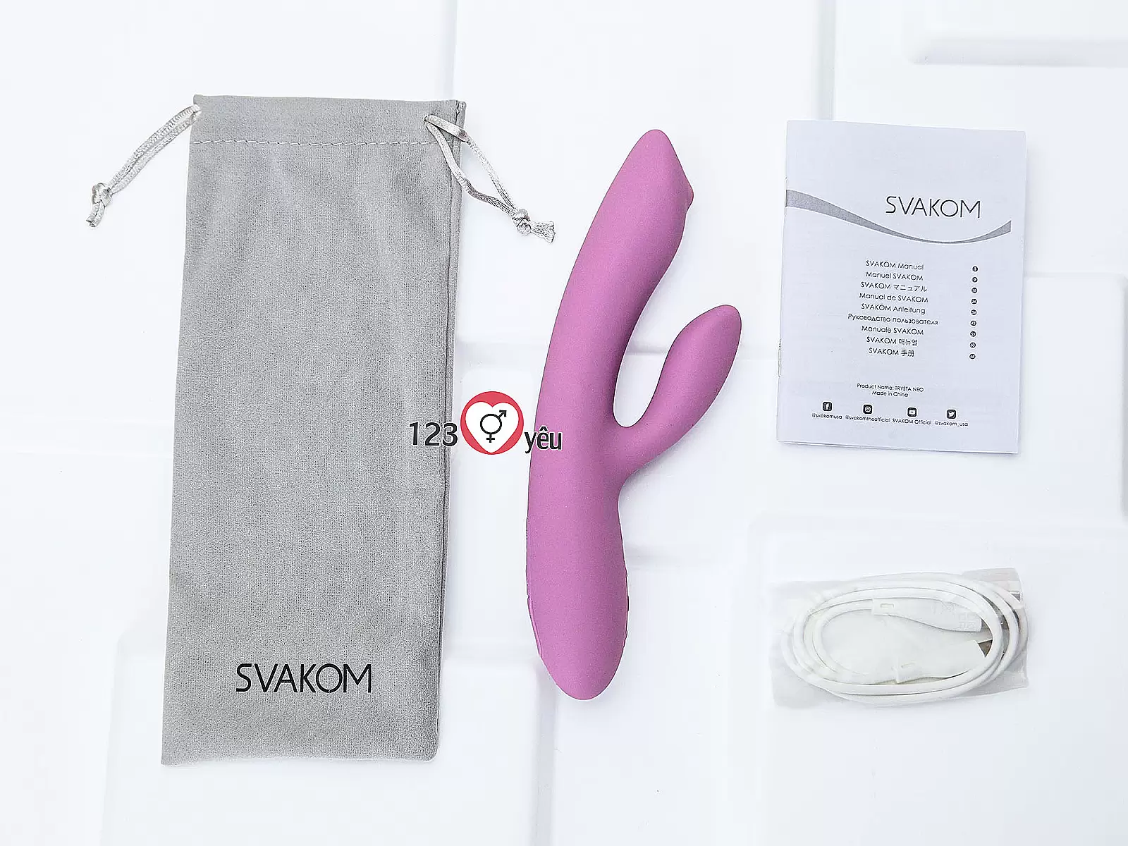 Máy mát xa điểm G Svakom Trysta Neo với bi lăn điều khiển qua APP