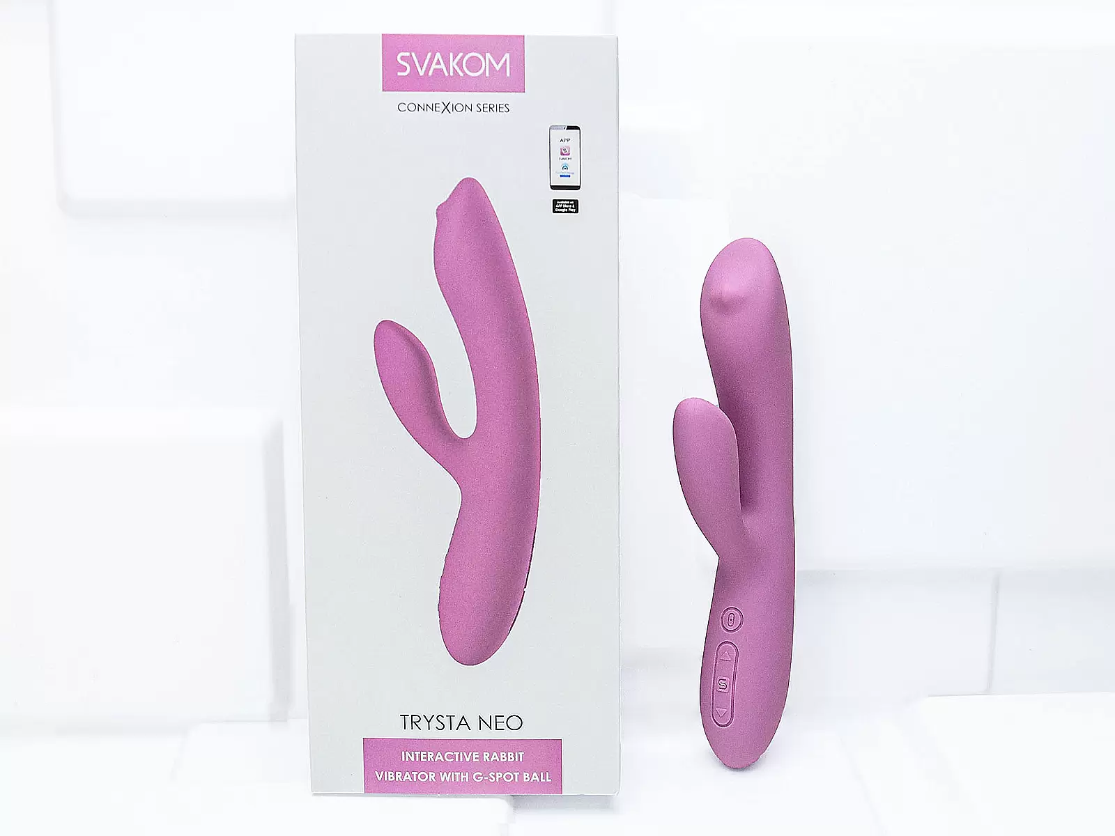 Máy mát xa điểm G Svakom Trysta Neo với bi lăn điều khiển qua APP