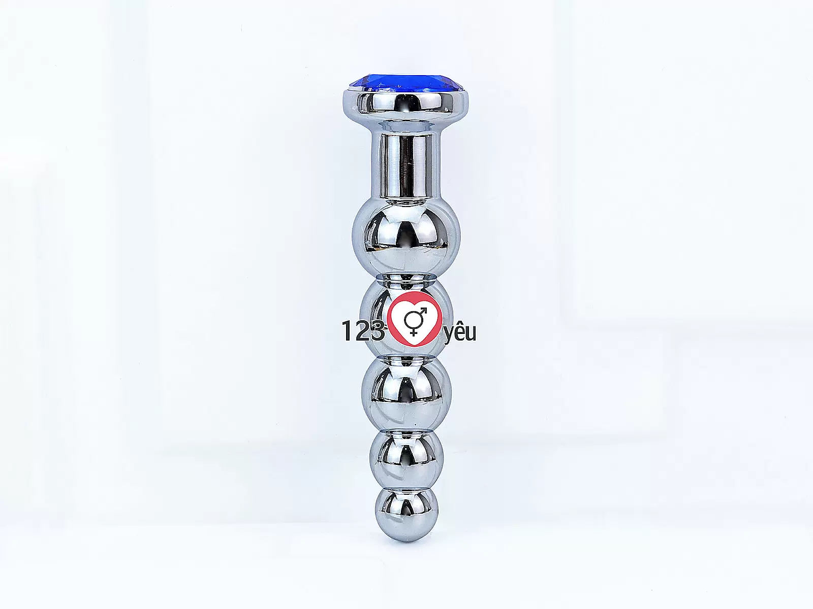 Dụng cụ kích thích hậu môn Inox chân dế pha lê