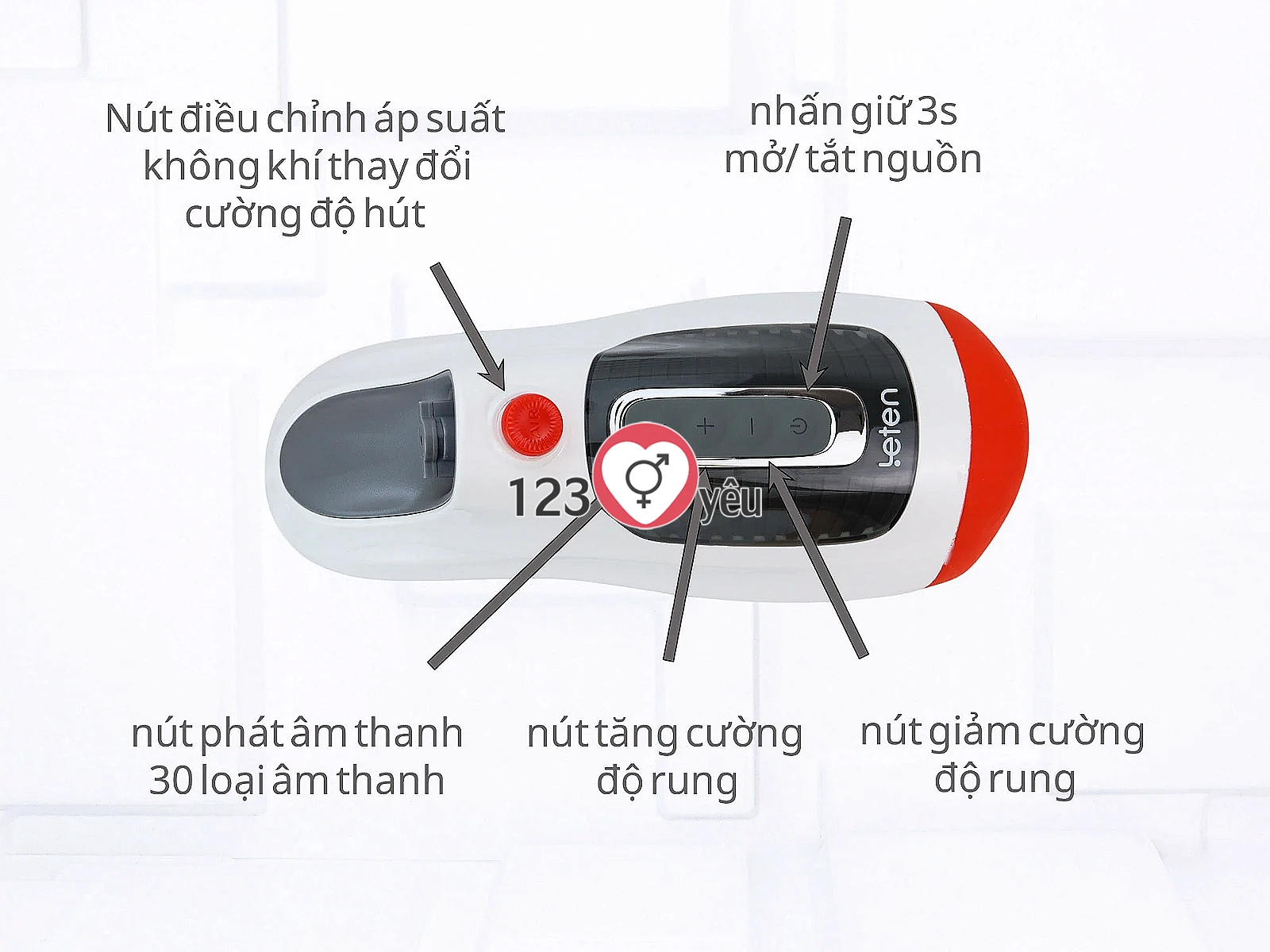 Miệng bú mút Leten Air Oral mô phỏng cảm giác quan hệ bằng miệng