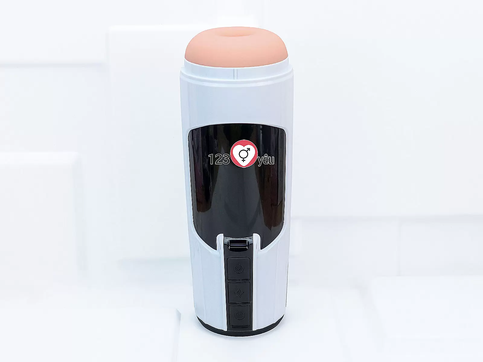 Cốc âm đạo giả Space rung, thụt, phát nhiệt,kèm tai nghe