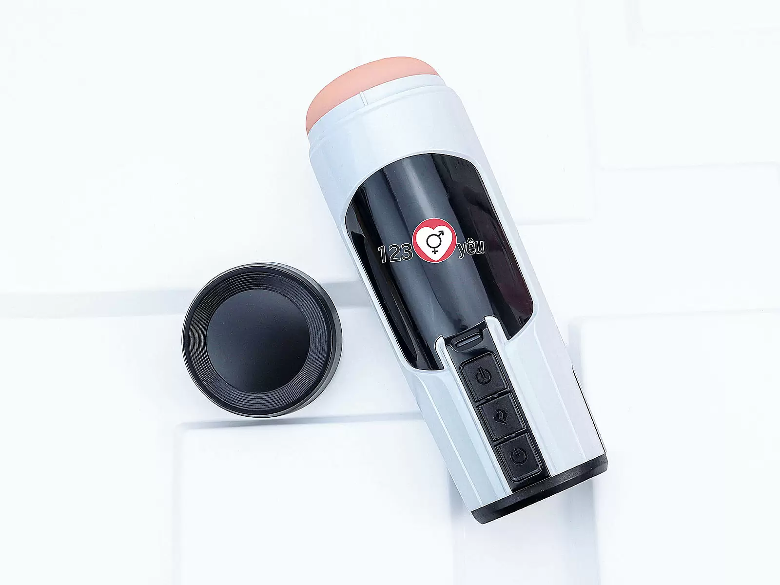 Cốc âm đạo giả Space rung, thụt, phát nhiệt,kèm tai nghe