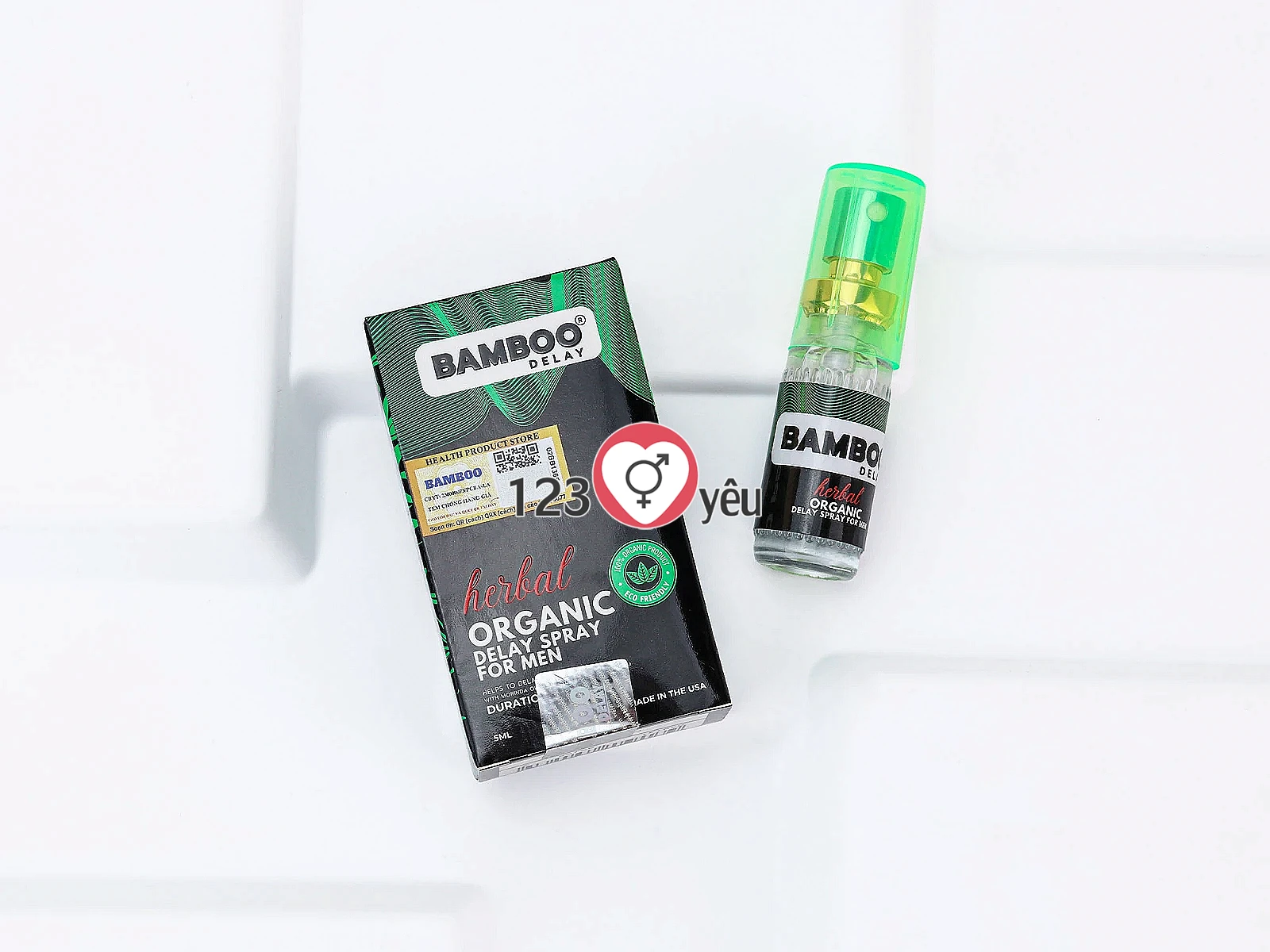 Chai xịt kéo dài thời gian Bamboo Herbal Organic Delay Spray For Men
