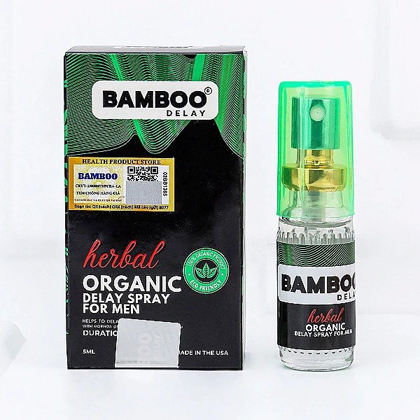 Chai xịt kéo dài thời gian Bamboo Herbal Organic Delay Spray For Men
