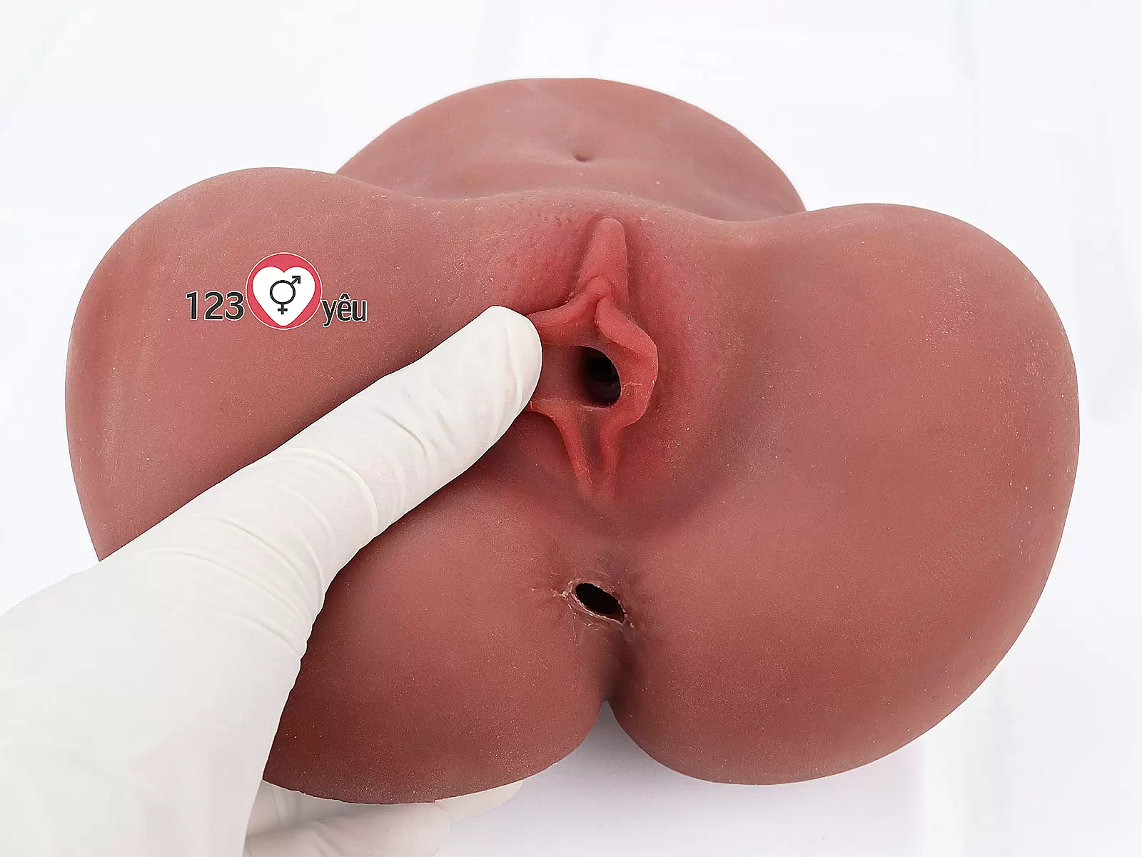 Âm đạo giả chổng mông Annie màu nâu nhỏ gọn đàn hồi trải nghiệm chân thật