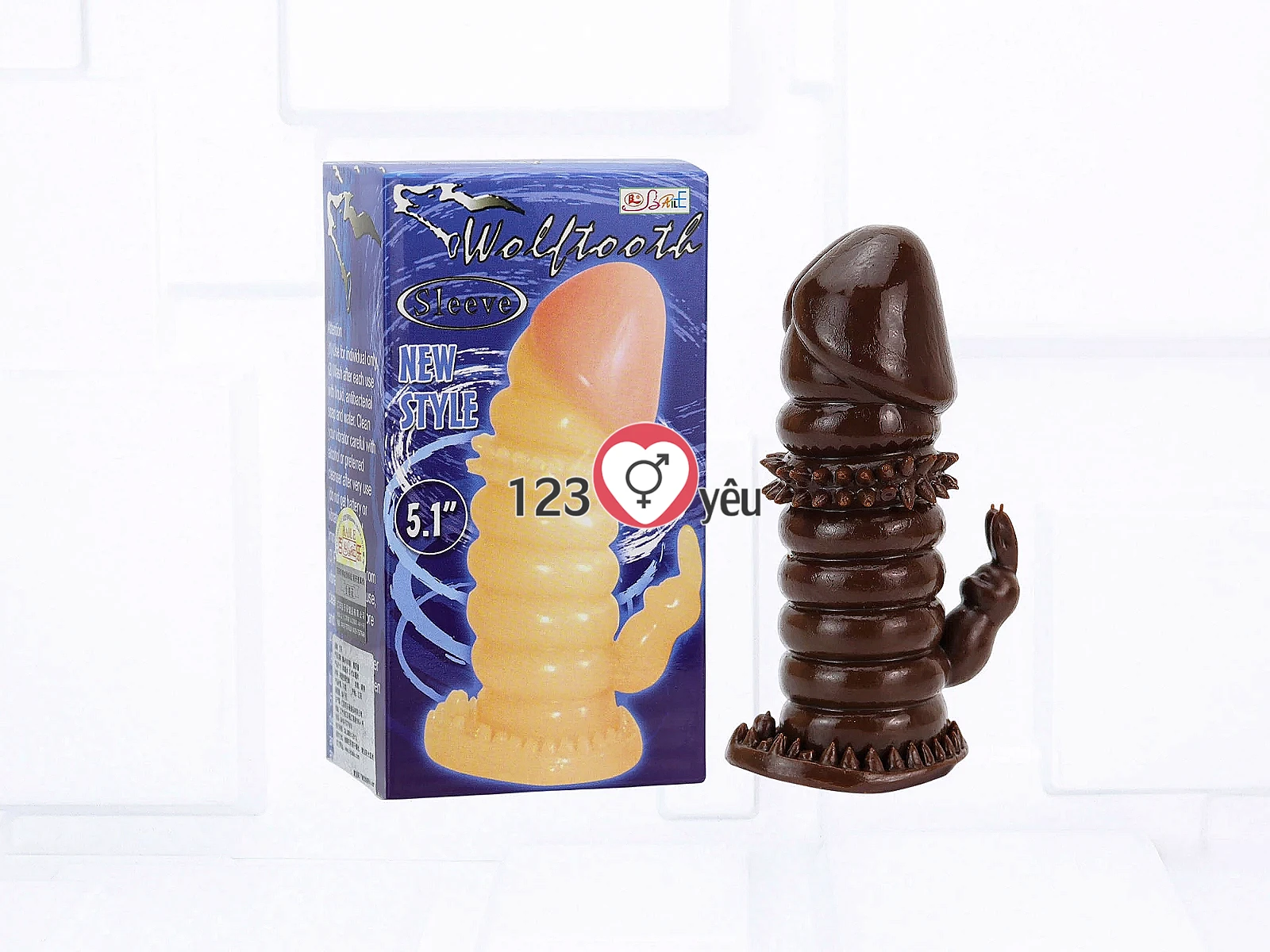 Sex toy bao cao su đôn dên siêu mềm gai có nhánh