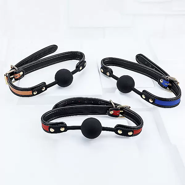 Đồ chơi bạo dâm khoá miệng silicon da 3 màu Luxury Fetish