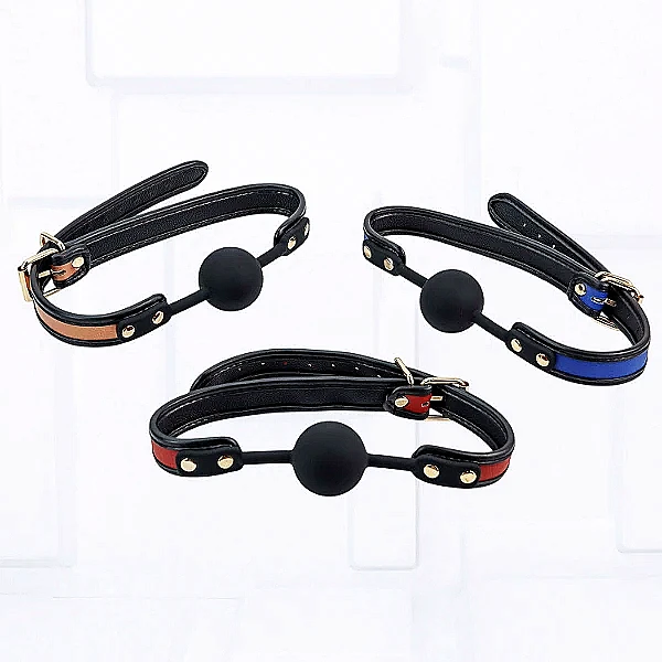 Đồ chơi bạo dâm khoá miệng silicon da 3 màu Luxury Fetish