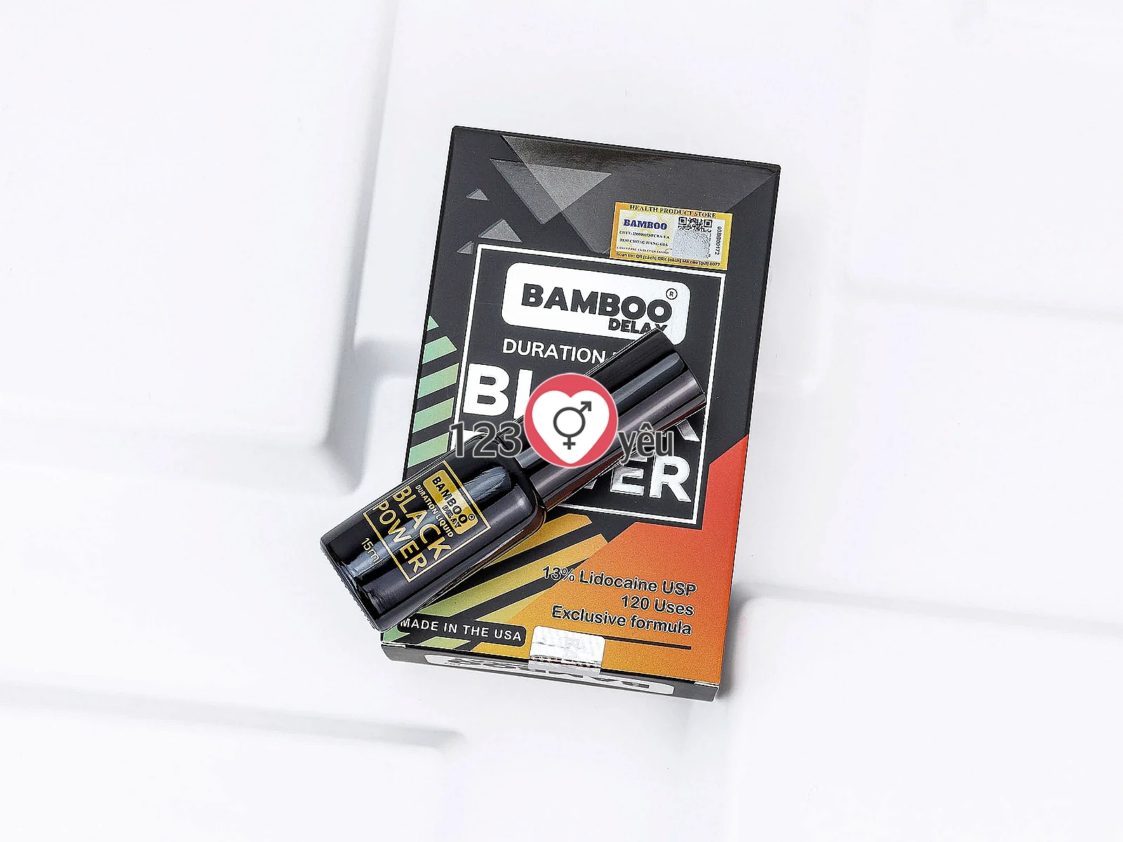 Chai xịt kéo dài thời gian cao cấp cho nam giới Bamboo Black Power Delay Spray