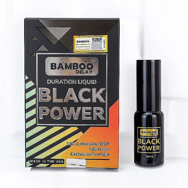 Chai xịt kéo dài thời gian cao cấp cho nam giới Bamboo Black Power Delay Spray