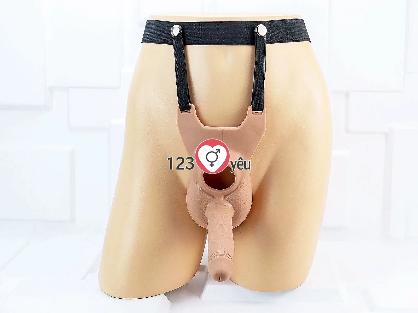 Dương vật giả dây đeo 2 đầu kết hợp