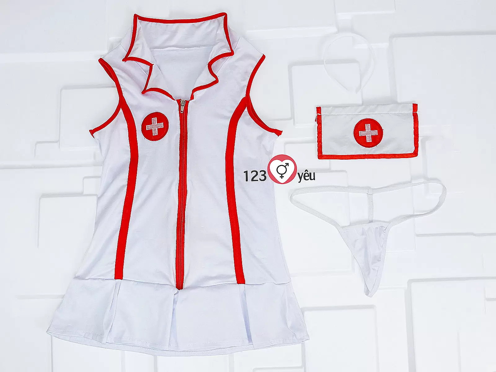 Bộ bạo dâm 8 món mặt nạ 3 màu