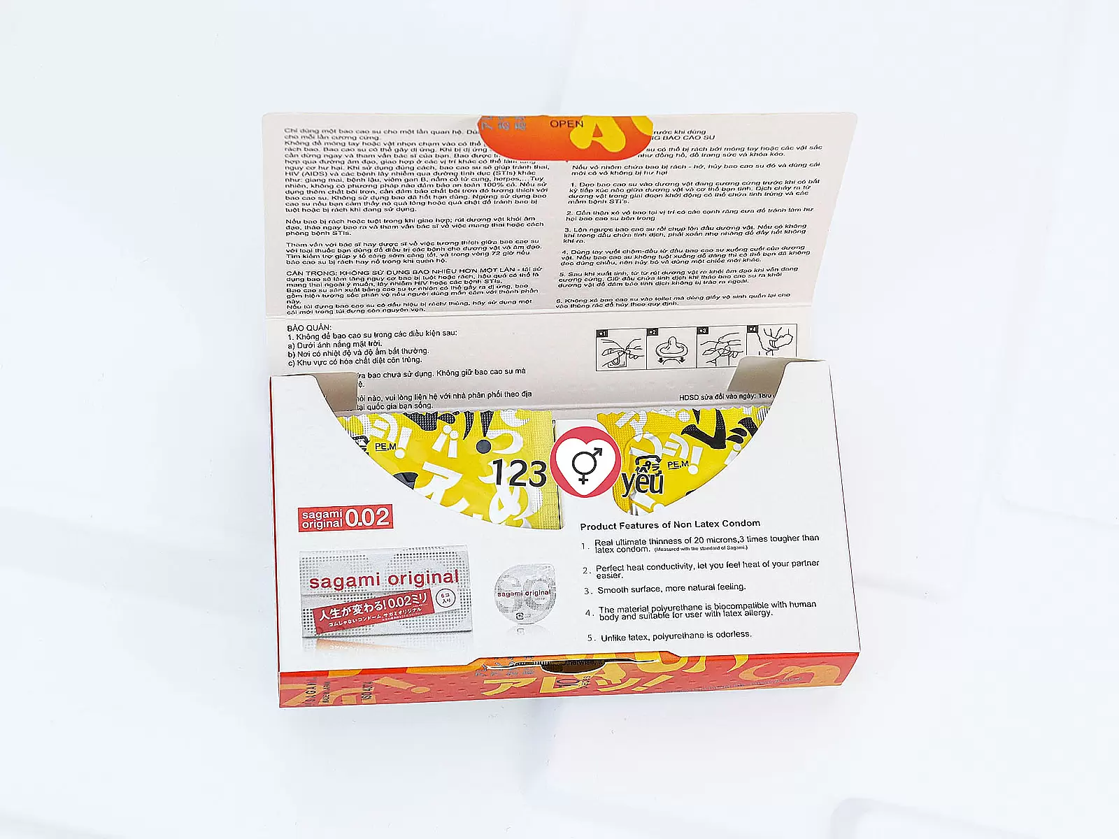 Hộp 10 bao cao su có gai Nhật Bản Sagami Xtreme ARE Siêu Mỏng