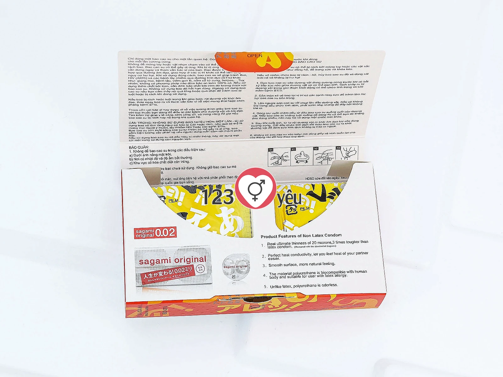 Hộp 10 bao cao su có gai Nhật Bản Sagami Xtreme ARE Siêu Mỏng