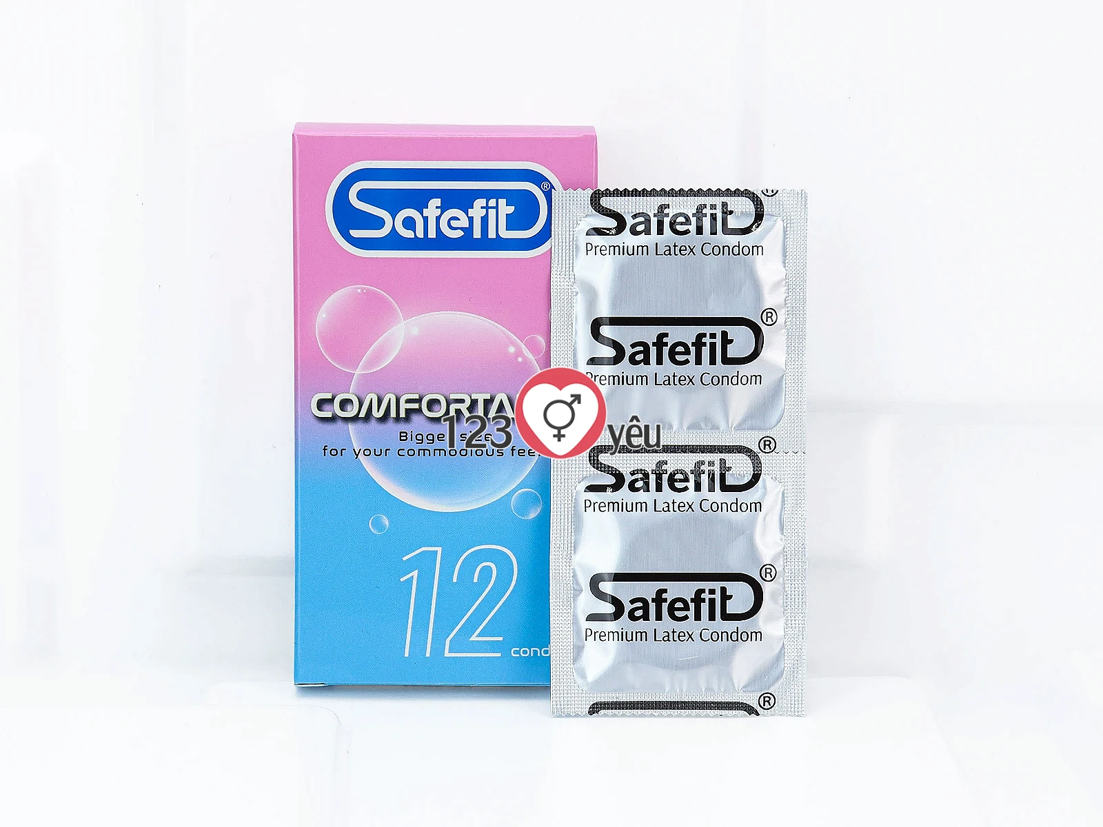 Bao cao su Safefit Comfortable mỏng và nhiều gel giúp truyền nhiệt tốt, mang lại cảm giác chân thật