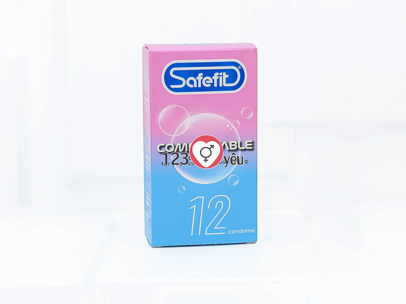 Bao cao su Safefit Comfortable mỏng và nhiều gel giúp truyền nhiệt tốt, mang lại cảm giác chân thật