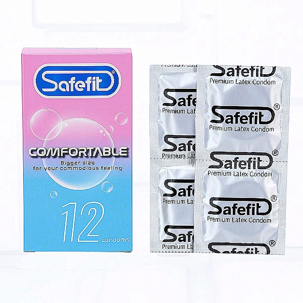 Bao cao su Safefit Comfortable mỏng và nhiều gel giúp truyền nhiệt tốt, mang lại cảm giác chân thật