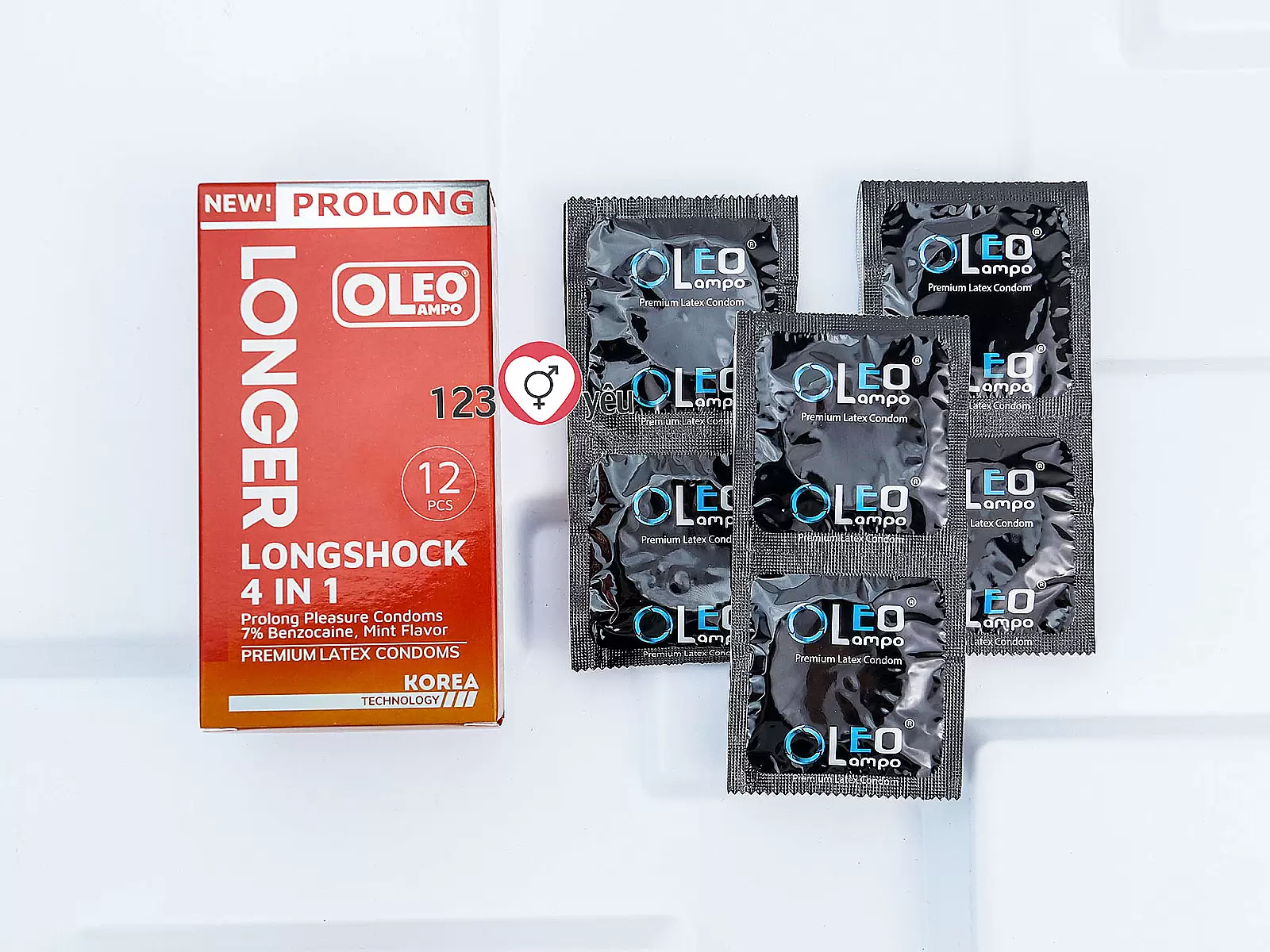 Bao cao su Oleo Longer hộp 12 cái