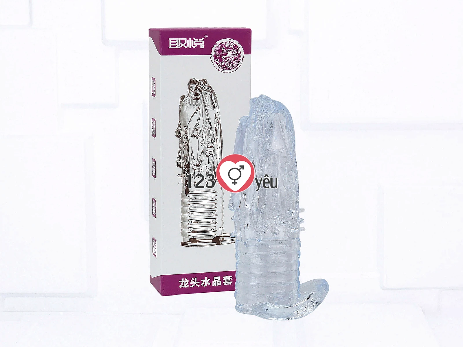 Bao cao su đôn dên trong suốt đầu lân