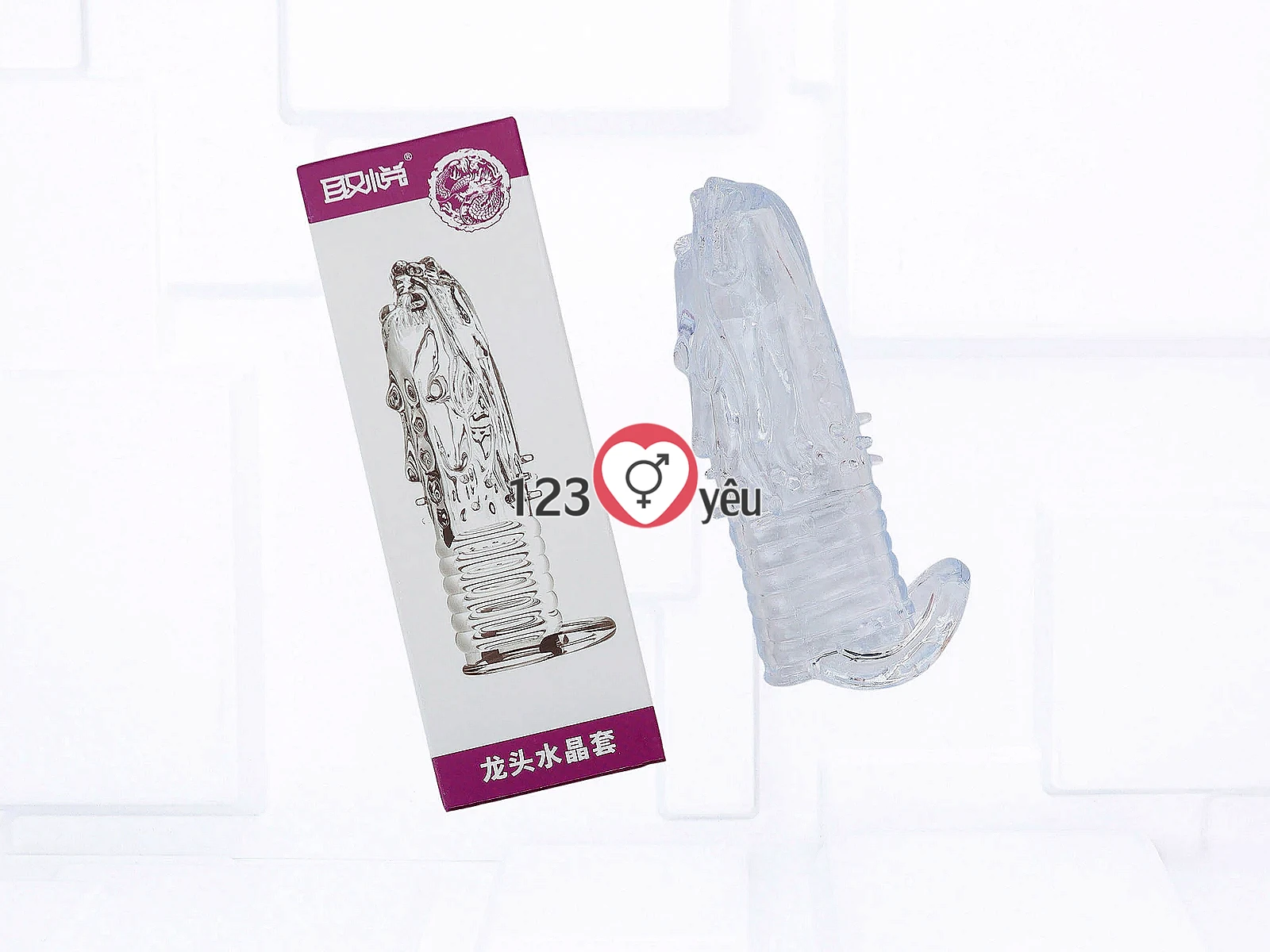 Bao cao su đôn dên trong suốt đầu lân