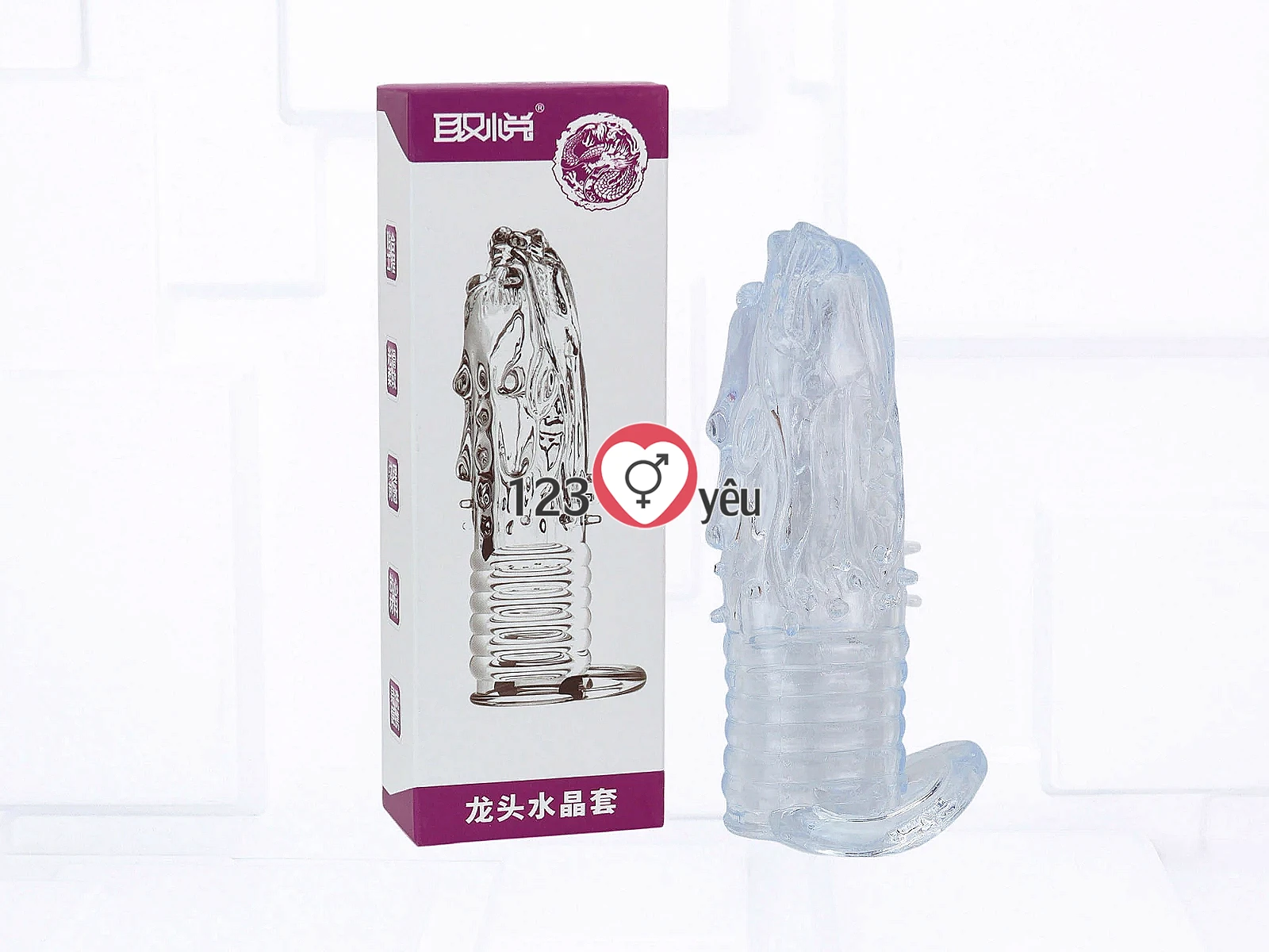 Bao cao su đôn dên trong suốt đầu lân