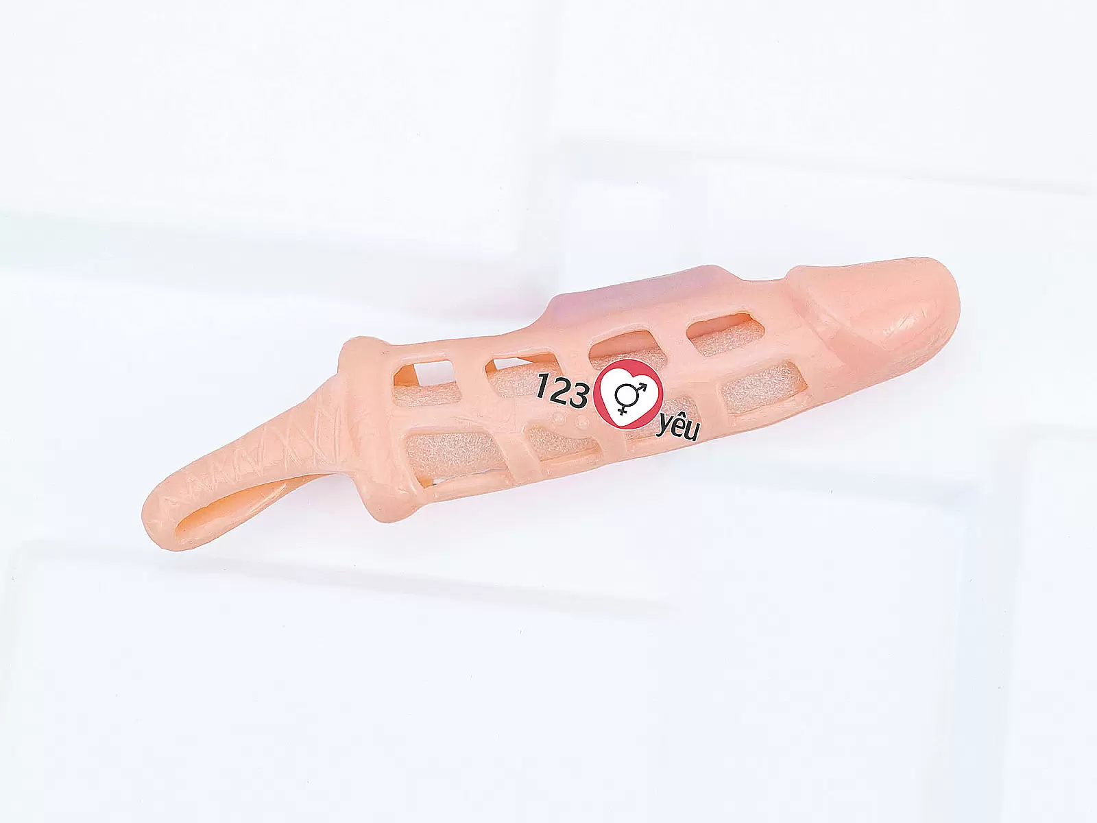 Bao cao su donzen lưới Pretty Love có quai đeo thân rung