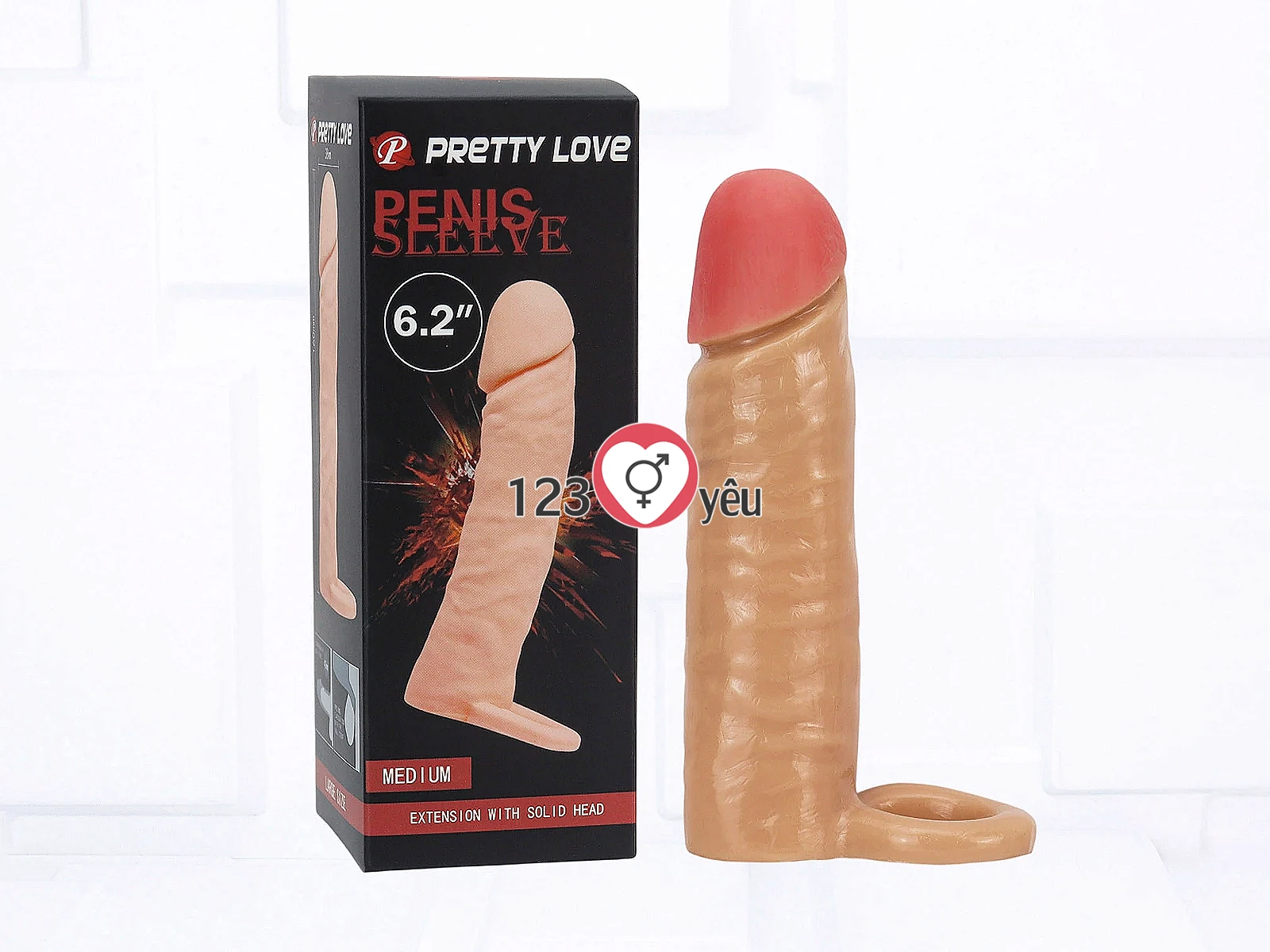Bao cao su đôn dên Pretty Love có vòng đeo cố định