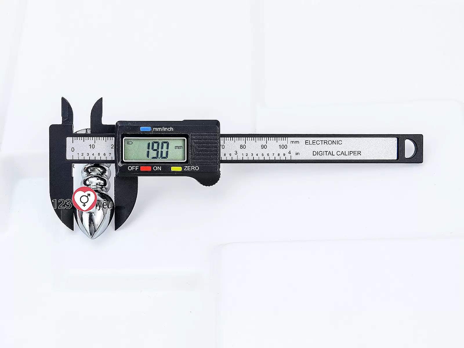 Đồ chơi kích hậu Inox xoắn ốc đuôi pha lê màu cam