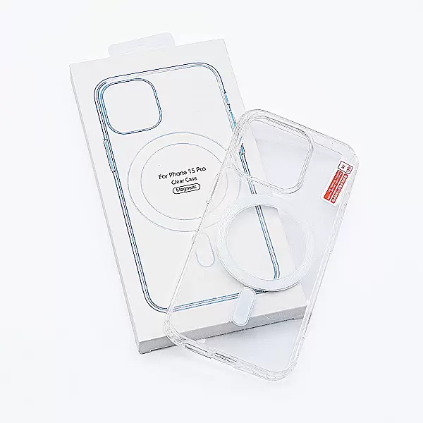 Ốp lưng Clear Case Magnetic trong suốt dành cho iPhone 15 Pro