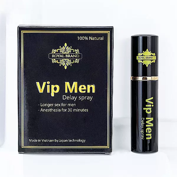 Chai xịt hỗ trợ kéo dài thời gian quan hệ Vip Men Delay Spray