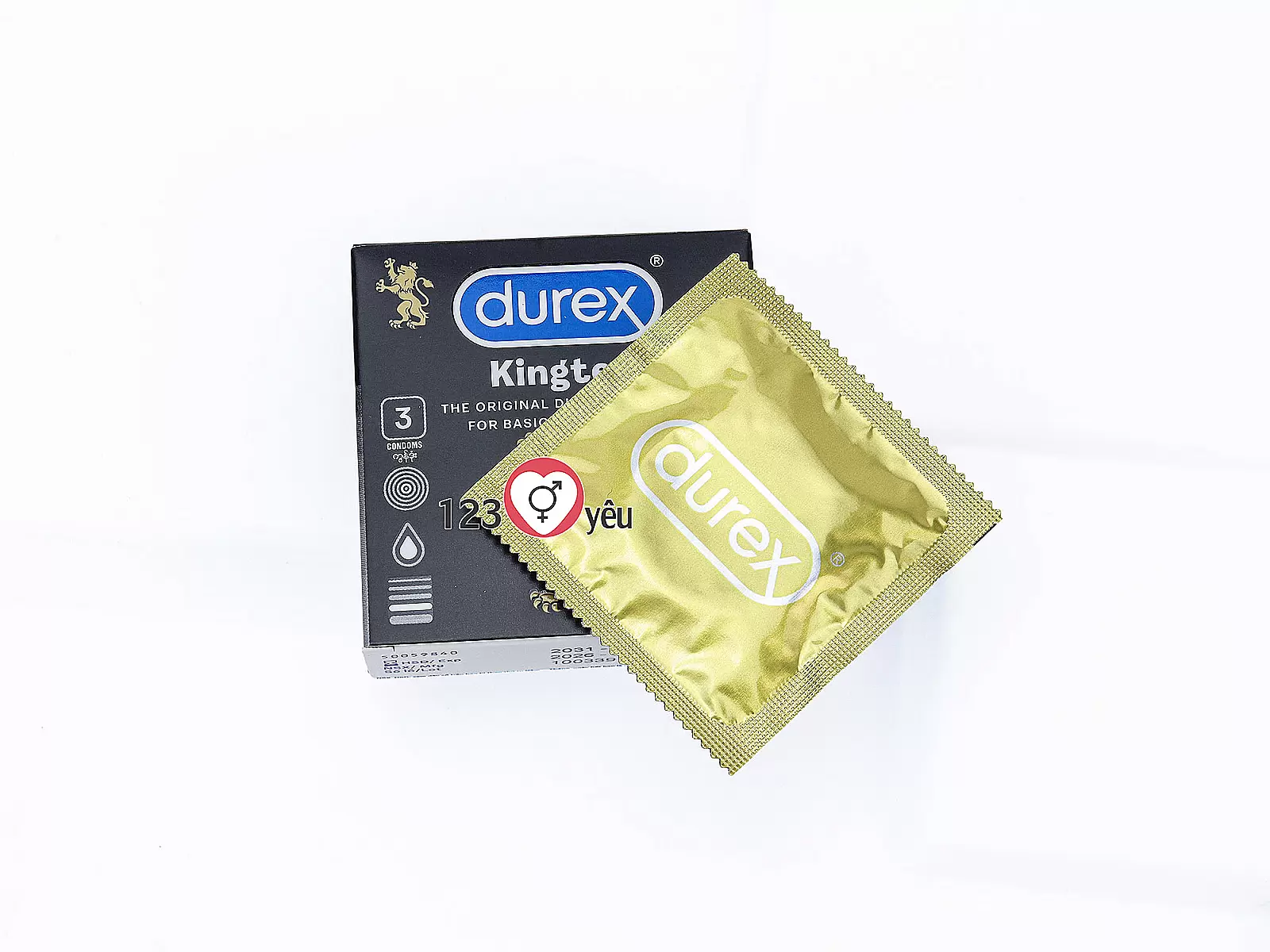 Bao cao su Durex Kingtex 3 bao giúp giảm ma sát hiệu quả