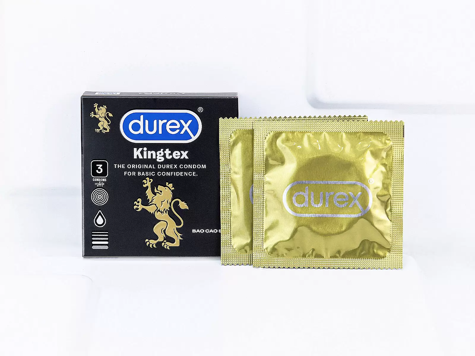 Bao cao su Durex Kingtex 3 bao giúp giảm ma sát hiệu quả