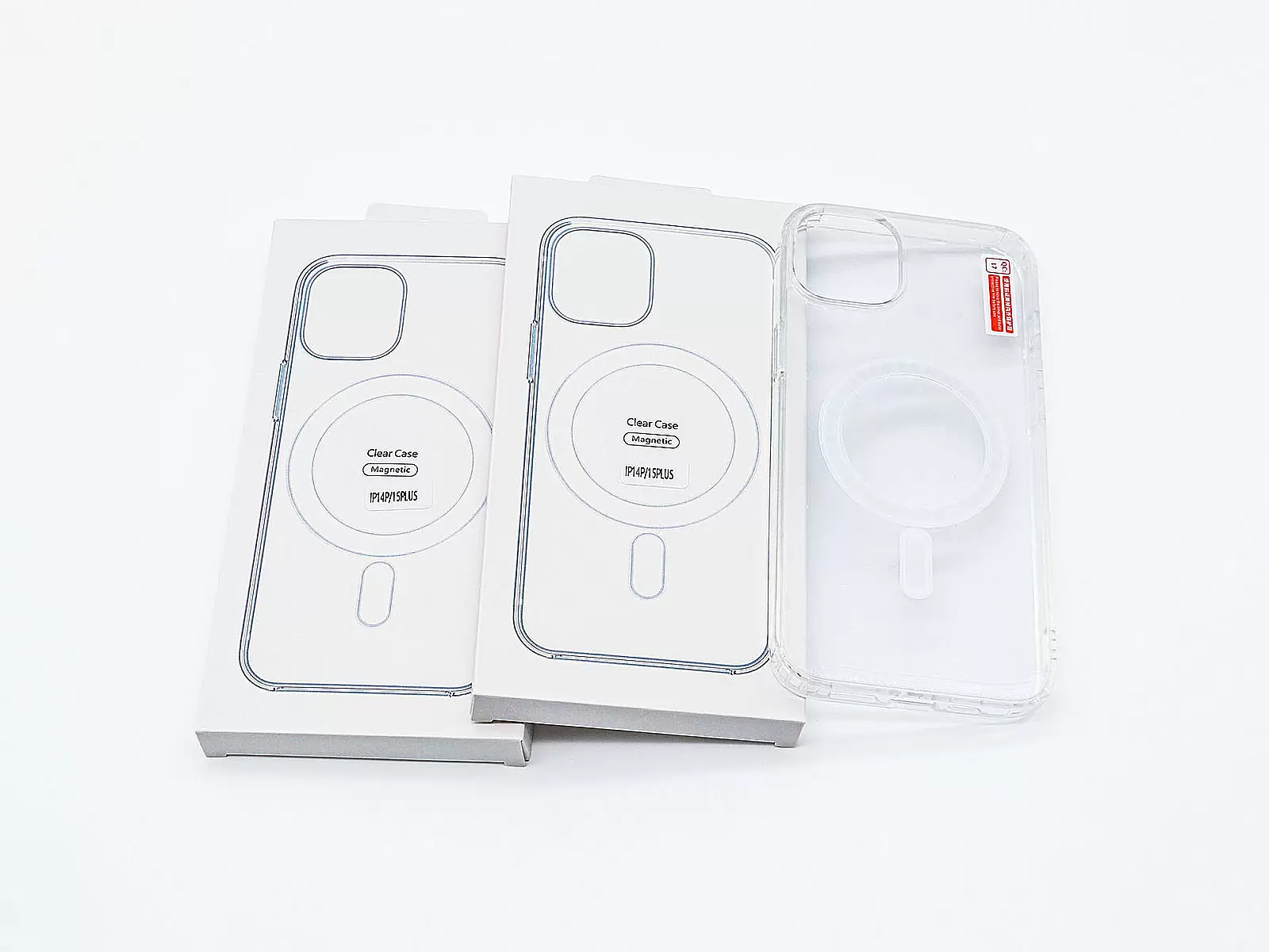 Ốp lưng Clear Case Magnetic trong suốt dành cho iPhone 14/15 Plus