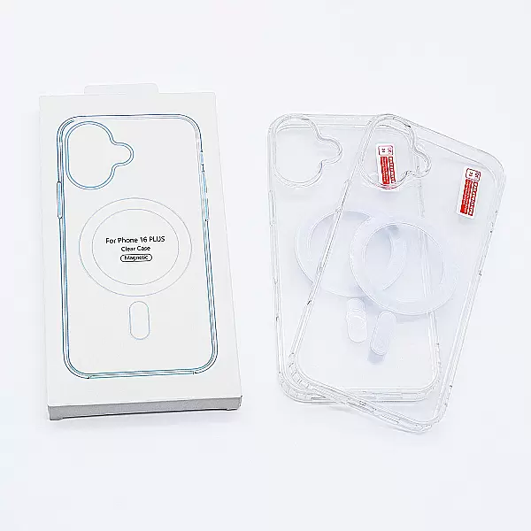 Ốp lưng Clear Case Magnetic trong suốt dành cho iPhone 16 Plus