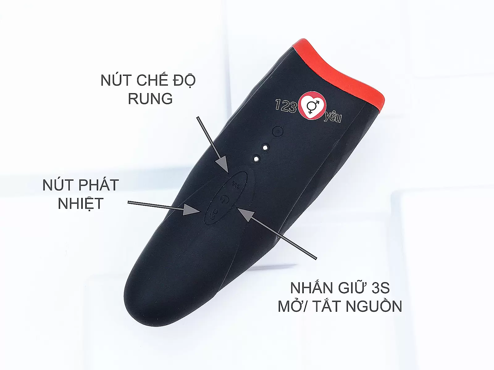 Miệng bú mút Body Safe rung phát nhiệt pin sạc