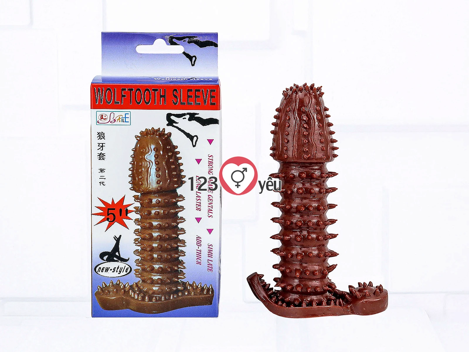 Bao cao su đôn gai siêu mềm Wolftooth Sleeve