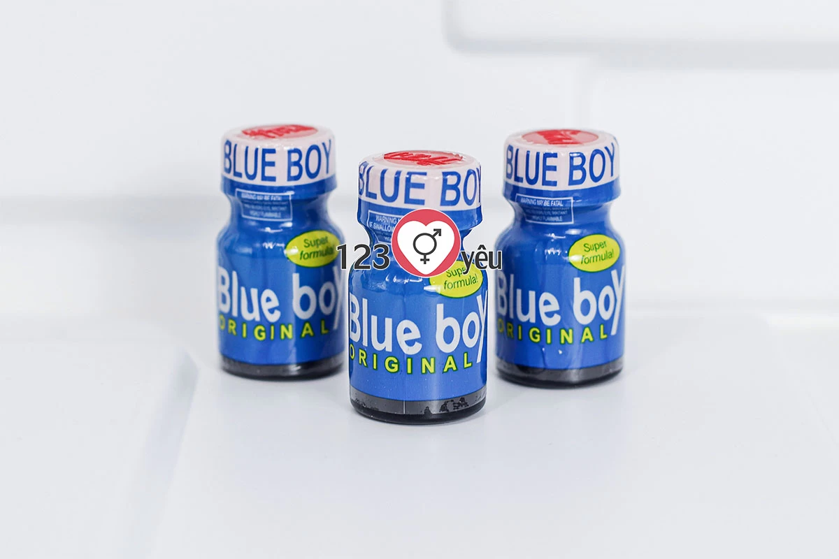 Chai hít Popper Blue Boy Original 10ml tăng cảm giác hưng phấn