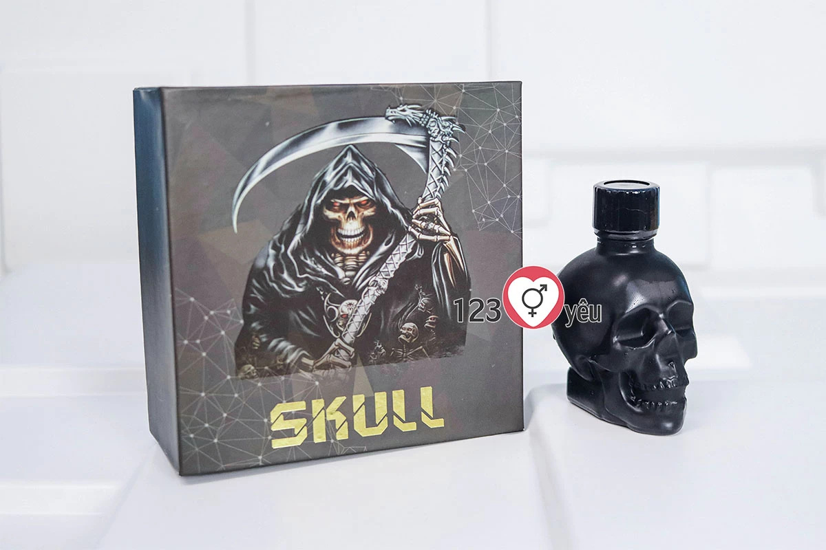 Chai ngửi Popper Skull đen tăng cảm giác khoái cảm