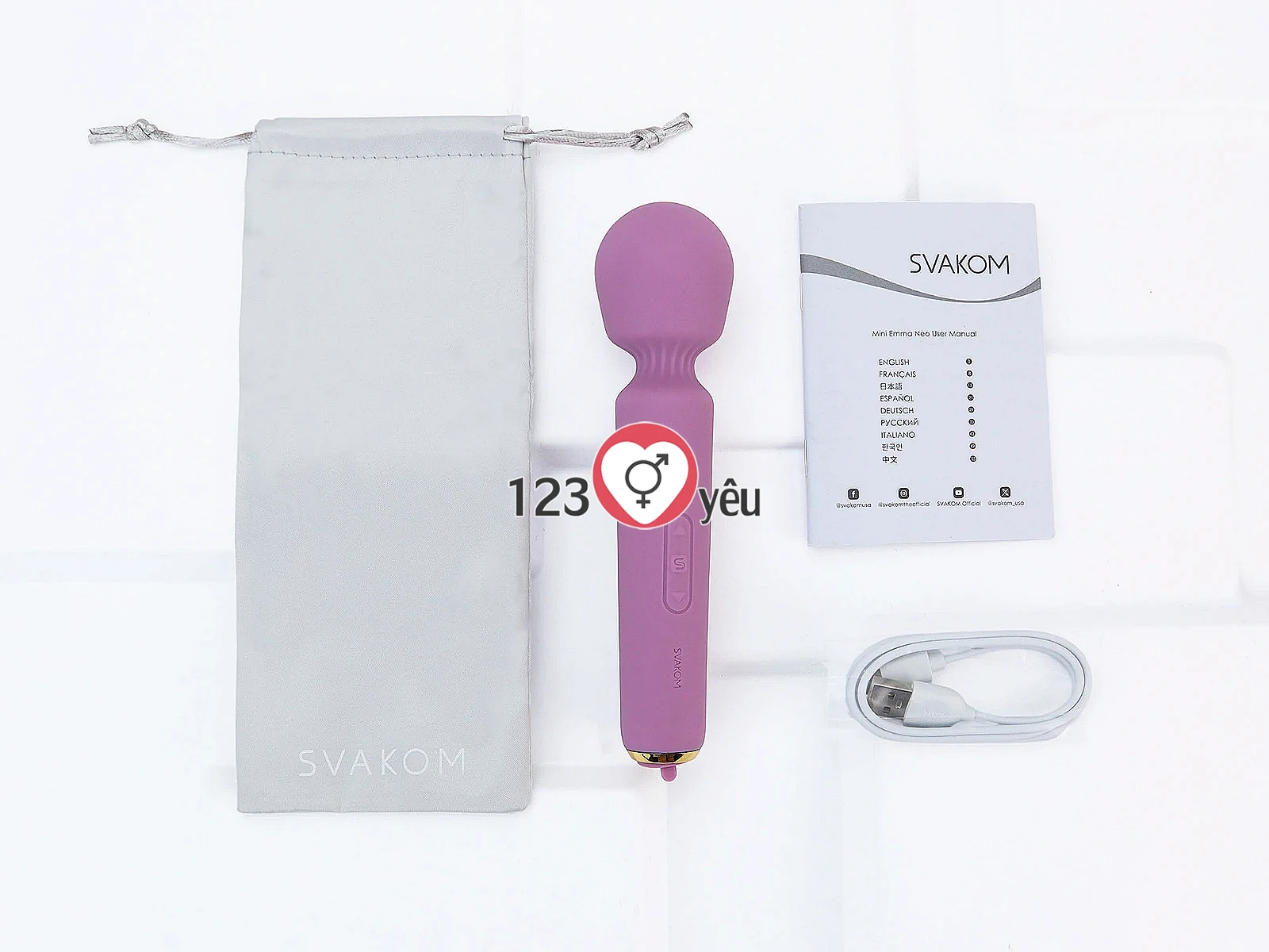 Trọn bộ sản phẩm Svakom Mini Emma Neo