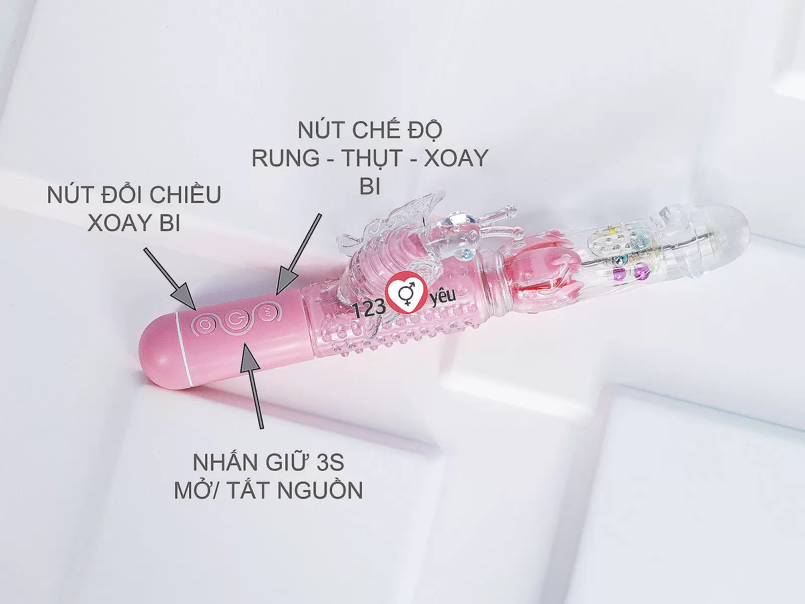 Dương vật giả đa năng pin sạc LOTUS