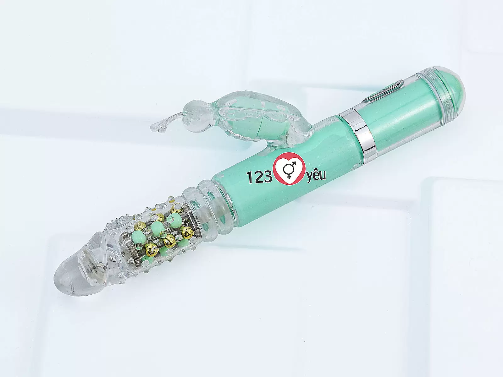 Dương vật giả rung thụt xoay bi đa năng có nhánh Mazarine