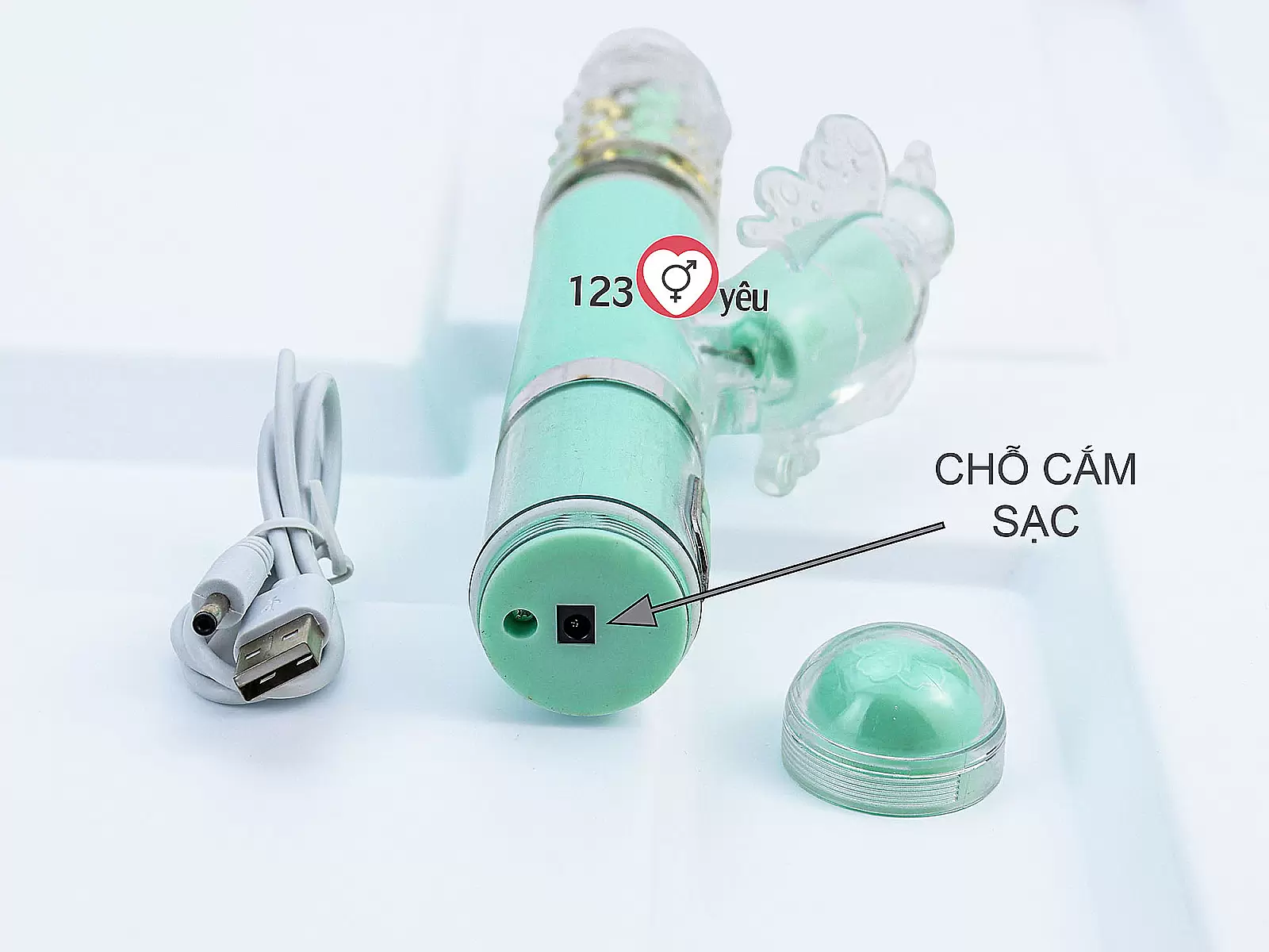 Dương vật giả rung thụt xoay bi đa năng có nhánh Mazarine