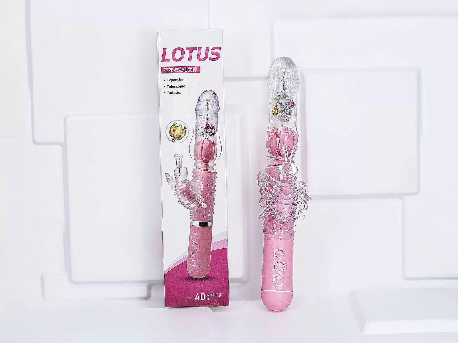 Dương vật giả đa năng pin sạc LOTUS