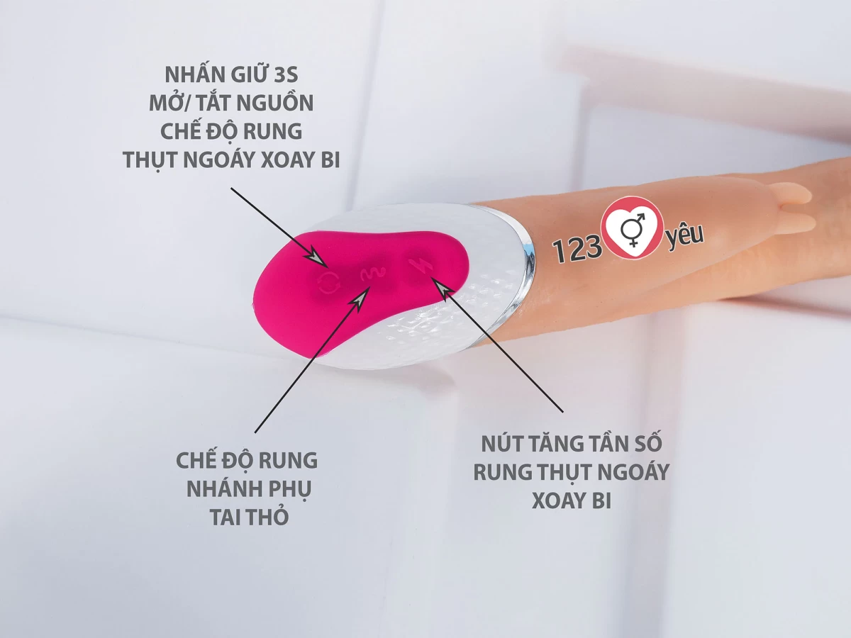 Dương vật giả Indulge Advancer rung thụt ngoáy đa năng